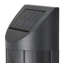 Aplique Solar Led Exterior Flama Negro