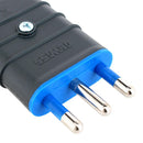 Enchufe Macho Volante 2P+T 16 A Negro