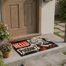 Limpiapies Harley Q 40X80 Cm Negro/Rojo