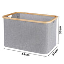 Canasto Tela Bambu 54X33X33