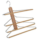 Colgador para ahorro de espacio madera natural