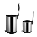 Set Papeleros 18 Litros Metal Gris