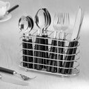 Juego Cubiertos Acero Inox. Negro 16 Piezas Incluye Organiza