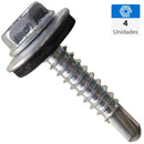 Tornillo Autoperforante Metal 0 4.2 mm 4 unidad(es)