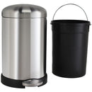 Papelero 20 Litros Metal Gris/Negro