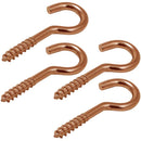 Cancamo abierto rosca madera N5 x 60 cobrizado 4unid