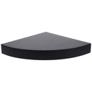 Repisa de Esquina Melamina 1 Nivel(es) 25x3.8x25 cm Negro