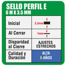 Profil E 9x3,5mm x 6 m cafe