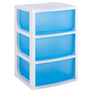 Cajonera 50x70x39 cm 136.5 l Blanco/Azul