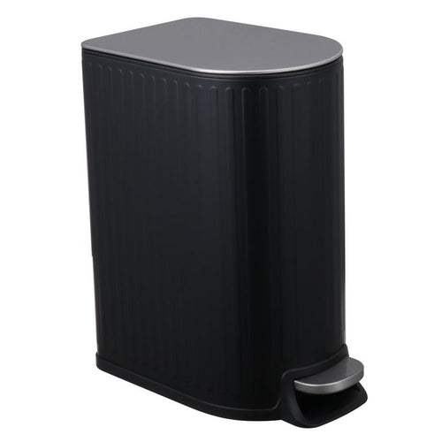 Papelero 8 Litros Plastico Negro Mate