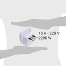 Adaptador Multinorma 10 A Blanco