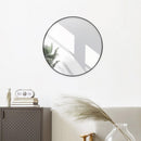 Espejo Decorativo Forma Redonda 90x90 cm Negro