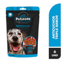Snack para perros anticuchos triple sabor 100 gr