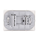 Enchufe + Interruptor 10 A Blanco