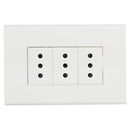 Tomacorriente Triple 10 A Blanco