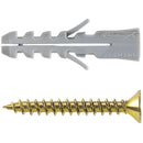 Tarugo Nylon S10mm + Tornillos 6x60mm 4 unidades