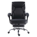 Silla Escritorio Con Reposapie Felipe Negro 68X116,5X66,5 Cm