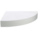 Repisa Esquina Melamina 1 Nivel(es) 25x3.8x25 cm Blanco