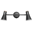 Barra Led Pipa 2 Luces Metal Negro