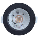 Pack 3 Panel Led Empotrado Circular Negro 6,5W Luz Calida
