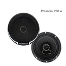 Parlantes Auto Aiwa 16Cm 200W 2 Vias Cono Negro