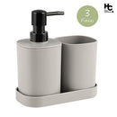 Set 3 Piezas Accesorios Bano Gris