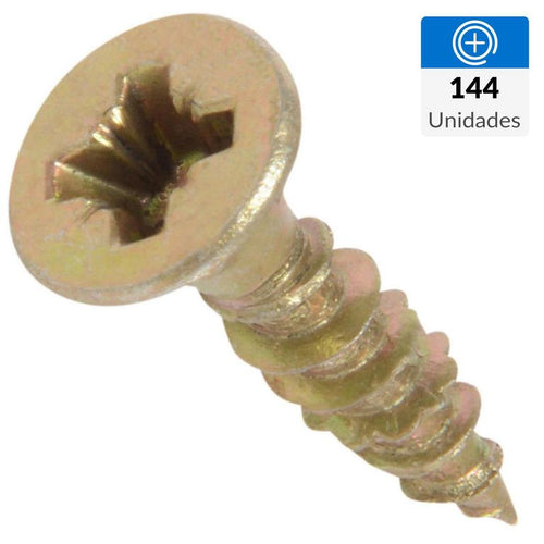 Tornillo Tirafondo Madera 5/8 " 6 mm 144 unidad(es)