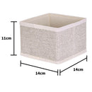 Set 8 Organizadores 28X11X28 Cm Beige