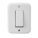 Interruptor simple 9/24 16 A Sobreponer blanco