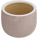 Macetero Ceuta De Ceramica 30X23 Cm Beige