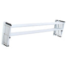 Tendedero de Ropa Muro Aluminio 86x61x22 cm Blanco