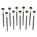 Pack 10 Estacas Solares Led 1 W IP54 Luz Fria
