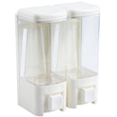 Dispensador De Jabon Transparente/Blanco