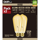 Pack 2 Ampolletas Led 6.7 Kw E27 600 Lm Luz Calida
