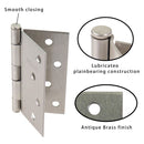 Pack 3 Unidades Bisagra 4x4 Plata