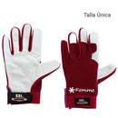 Guante Supervisor Femme Executive Cuero Talla U. Morado/Blan