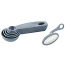 Set 6 Cucharas Medidora Plastico Azul