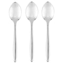 Set de cucharas para postre acero inoxidable 3 unidades plateado