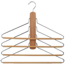 Colgador para ahorro de espacio madera natural