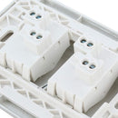 Interruptor doble 9/15 10 A Clio Gris