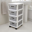 Cajonera Organizadora 31x66x38 cm Gris/Plata