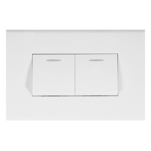 Interruptor doble 9/15 10 A Clio Blanco