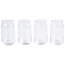 Set 4 Vasos Altos De Vidrio 490 Ml Transparente
