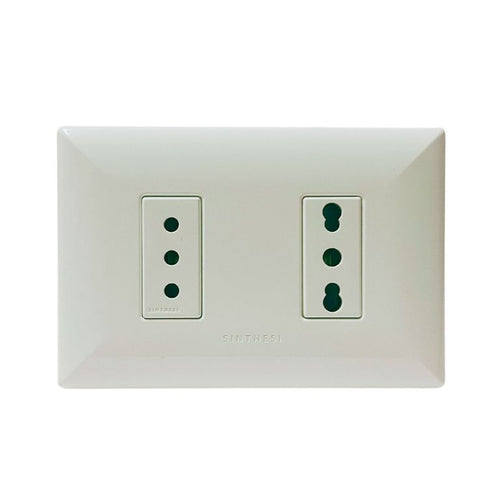 Enchufe 10A+10/16A S17 Bco