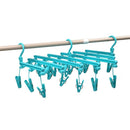 Colgante de Ropa Extensible Plegable PVC 39 cm Verde