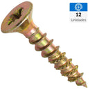 Tornillo Tirafondo Madera 16 mm 3.5 mm 12 unidad(es)