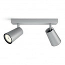 Foco Spot x2 gris GU10