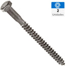 Tornillo Tirafondo Madera 4 Pulg 1/4 Pulg 2 Unidad(Es)