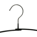Set de 10 colgadores plastico negro