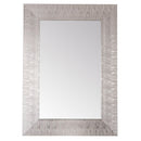 Espejo Pared Forma Rectangular 70x50 cm Plateado Deco